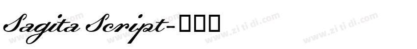 Sagita Script字体转换